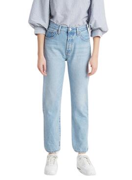 Pantalón Vaquero Levi's 501 Crop Ojai Azul Mujer