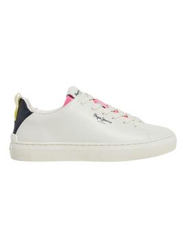 Zapatillas Pepe Jeans Camden Street Blanco y Azul