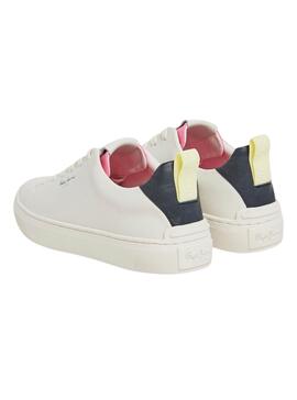 Zapatillas Pepe Jeans Camden Street Blanco y Azul