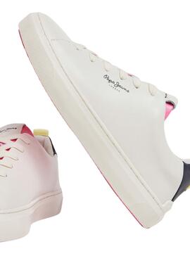 Zapatillas Pepe Jeans Camden Street Blanco y Azul