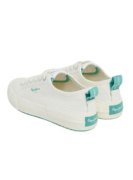 Zapatillas Pepe Jeans Allen Band Blanco Para Mujer