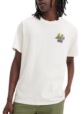 Camiseta Levi's Cacti Club Beige para Hombre