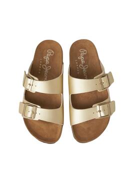 Sandalias Pepe Jeans Oban Classic Dorado Mujer