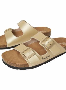 Sandalias Pepe Jeans Oban Classic Dorado Mujer