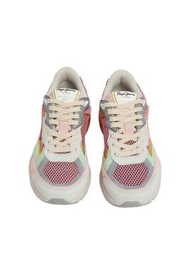 Zapatillas Pepe Jeans Dave Rise Rosa para Mujer