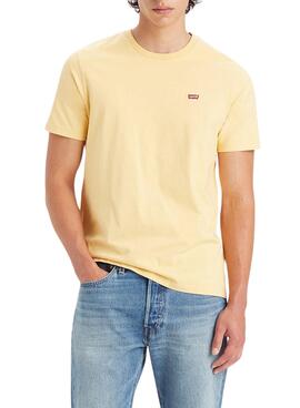 Camiseta Levi's Original Housemark Amarillo Hombre