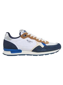 Zapatillas Pepe Jeans Brit Mix Marino para Hombre