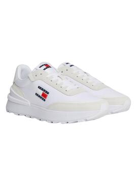 Zapatillas Tommy Jeans Tech Runner Blanco Mujer