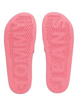 Chanclas Tommy Jeans Flag Rosa para Mujer