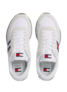 Zapatillas Tommy Jeans Runner Casual Blanco Hombre