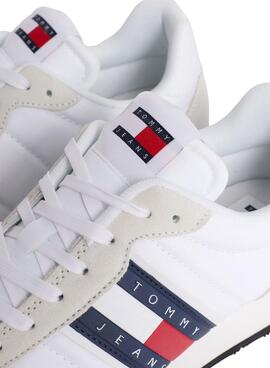 Zapatillas Tommy Jeans Runner Casual Blanco Hombre