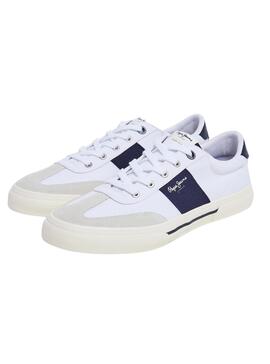 Zapatillas Pepe Jeans Kenton Strap Blanco Hombre