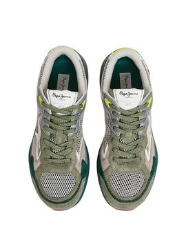 Zapatillas Pepe Jeans Dave Rise Verde para Hombre