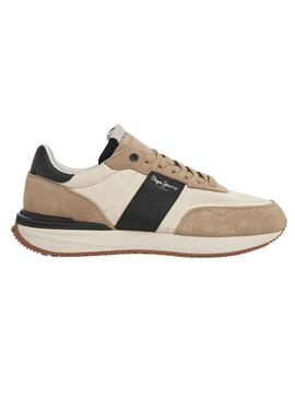 Zapatillas Pepe Jeans Buster Tape Beige Hombre