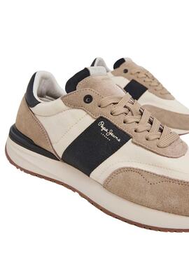 Zapatillas Pepe Jeans Buster Tape Beige Hombre