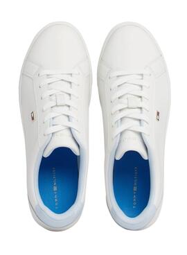 Zapatillas Tommy Hilfiger Flag Court Blanco Mujer