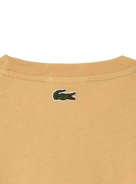 Camiseta Lacoste Regular Beige para Hombre y Mujer