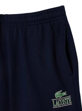 Bermuda Lacoste Badge Marino para Hombre y Mujer