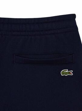 Bermuda Lacoste Badge Marino para Hombre y Mujer