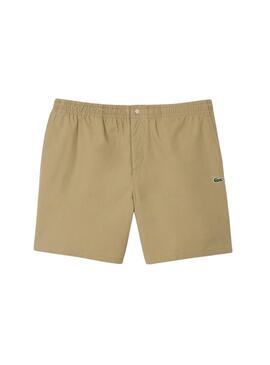 Bermuda Lacoste Relaxed Beige para Hombre