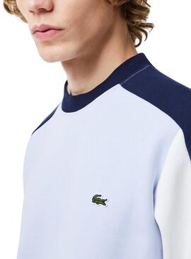 Sudadera Lacoste Color Block Azul para Hombre