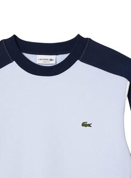 Sudadera Lacoste Color Block Azul para Hombre