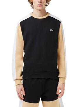 Sudadera Lacoste Color Block Negro para Hombre