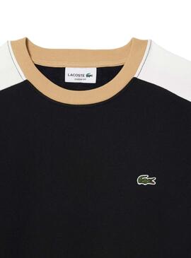 Sudadera Lacoste Color Block Negro para Hombre