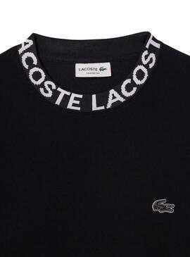 Sudadera Lacoste Jacquard Negro para Hombre