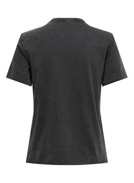 Camiseta Only Lucy Negro para Mujer