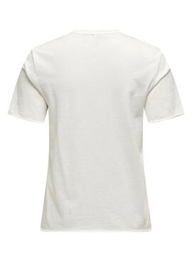 Camiseta Only Lucy Blanco para Mujer