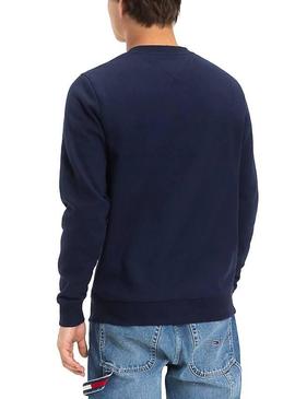 Sudadera Tommy Jeans Circular Marino Hombre