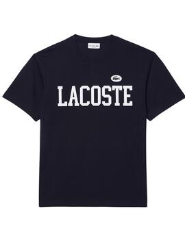 Camiseta Lacoste Contrast Marino para Hombre