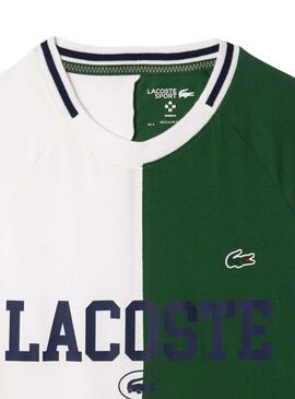 Camiseta Lacoste Tenis Verde para Hombre