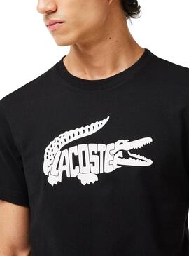 Camiseta Lacoste Ultradry Negro para Hombre