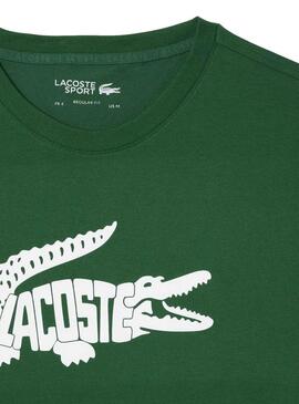 Camiseta Lacoste Ultradry Verde para Hombre