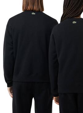 Sudadera Lacoste Loose Negro para Hombre y Mujer