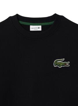 Sudadera Lacoste Loose Negro para Hombre y Mujer