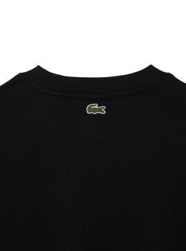 Sudadera Lacoste Loose Negro para Hombre y Mujer