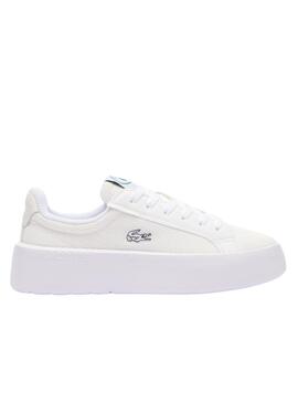 Zapatillas Lacoste Carnaby Plat Blanco Para Mujer