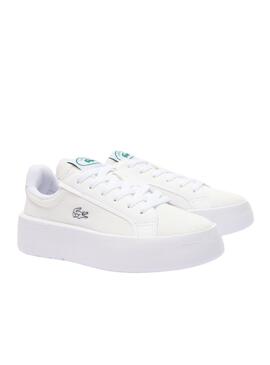 Zapatillas Lacoste Carnaby Plat Blanco Para Mujer