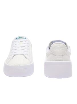 Zapatillas Lacoste Carnaby Plat Blanco Para Mujer