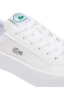 Zapatillas Lacoste Carnaby Plat Blanco Para Mujer