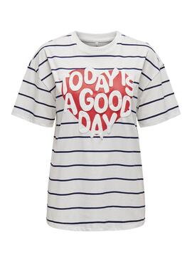 Camiseta Only Senna Rayas para Mujer