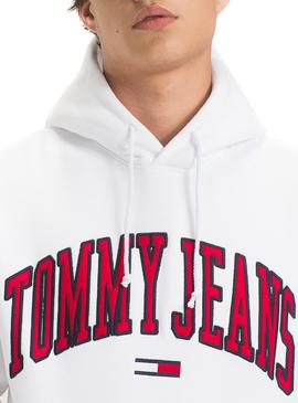 Sudadera Tommy Jeans Collegiate Hoodie Blanco
