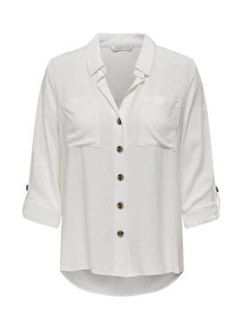 Camisa Only Yasmin Blanco para Mujer