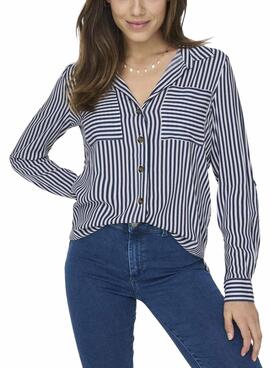 Camisa Only Yasmin Rayas para Mujer