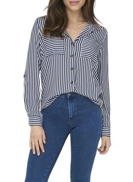 Camisa Only Yasmin Rayas para Mujer