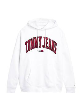 Sudadera Tommy Jeans Collegiate Hoodie Blanco