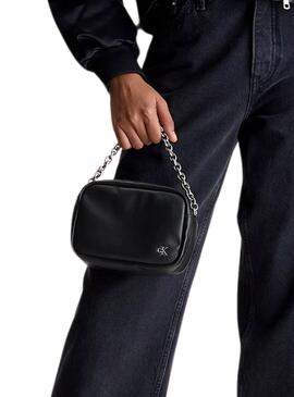 Bolso Calvin Klein Chain Negro para Mujer